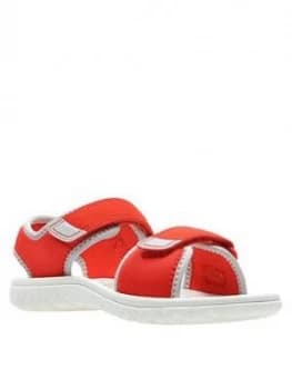 Clarks Surfing Tide Boys Sandal, Orange, Size 11.5 Younger