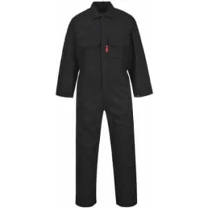 Portwest BIZ1 Black Sz 4XL R Bizweld Flame Retardant Welder Overall Coverall Safety Boiler Suit