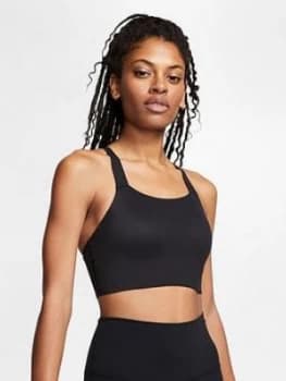 Nike Medium Support Swoosh Sports Bra - Black