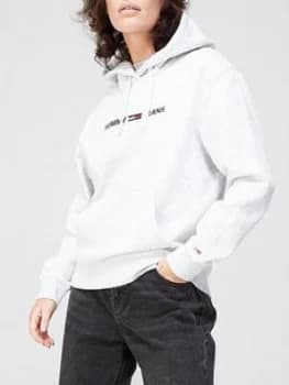 Tommy Jeans Linear Logo Hoodie - Grey