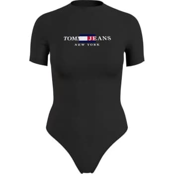 Tommy Jeans Timeless Short Sleeve Bodysuit - Black