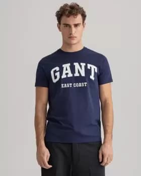 GANT Men Logo T-Shirt (4XL) Blue