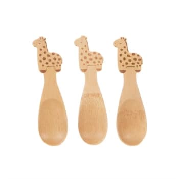 Sass & Belle Gigi Giraffe Bamboo Spoons - Set of 3