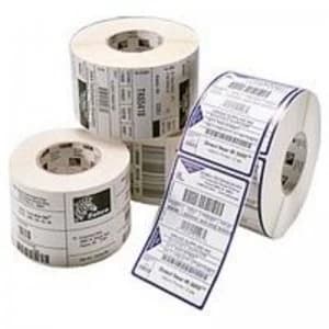 Zebra Permanent Adhesive Labels 32 x 57mm 2100 Labels per Roll