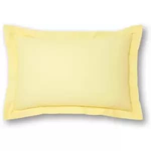 Charlotte Thomas - Poetry Plain Dye 144 Thread Count Combed Yarns Lemon Oxford Pillowcase - Yellow