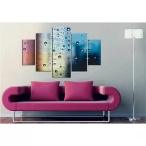 ST056 Multicolor Decorative MDF Painting (5 Pieces)