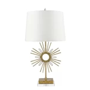 Sun King 1 Light Table Lamp Gold, E27