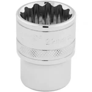 Draper 1/2" Sq. Dr. Hi-Torq® 12 Point Socket (22mm)