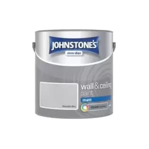 Johnstone's - Interior Wall & Ceiling Paint Matt Moonlit Sky 2.5ltr - Moonlit Sky