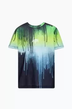 Gradient Drips Mini Script T-Shirt