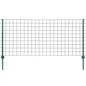 Vidaxl Euro Fence Steel 20X1.2 M Green