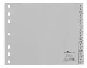 Durable 6500 Alphabetic tab index Polypropylene (PP) Grey