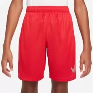 Nike Dri-Fit Hybrid Shorts Junior Boys - Red