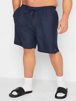 BadRhino Plain Swim Shorts - Navy, Size 3XL, Men