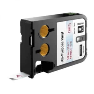 Dymo 1868746 Red on Clear Label Tape 12mm x 7.5m