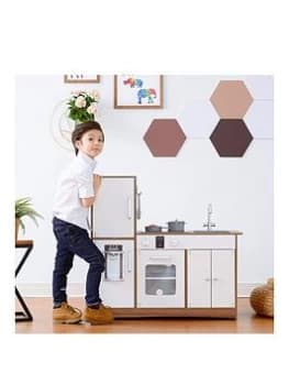 Teamson Kids Little Chef Palm Spring Modern Play Kitchen - White / Wood