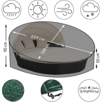 PE Cover For Sun Island Sonneninsel oval 188x229cm (de) - Kingsleeve