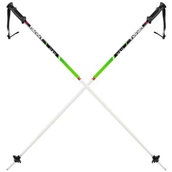 Nevica Vail Ski Poles Juniors - White/Green