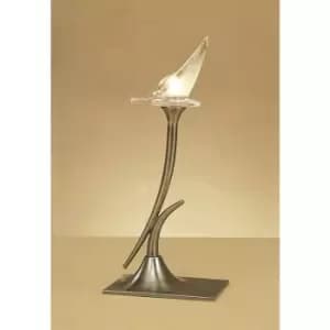 Table lamp Flavia 1 Bulb G9, antique brass