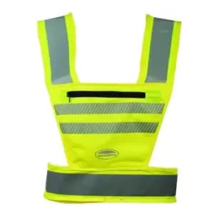 Weatherbeeta Childrens/Kids Reflective Bib (M) (Hi Vis Yellow)