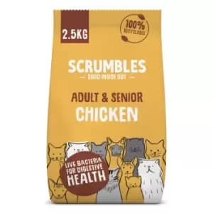 Scrumbles Adult and Senior Chicken Dry Cat Food 2.5kg