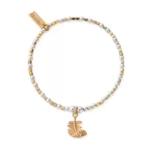 ChloBo Gold Plated & Silver Folded Feather Bracelet
