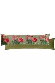 Kali Jungle Foliage Floral Velvet Polyester Filled Draught Excluder
