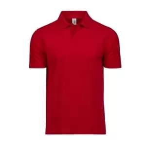 Tee Jays Mens Power Polo Shirt (4XL) (Red)