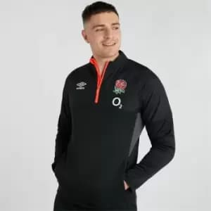Umbro England Half Zip Fleece Mens - Black