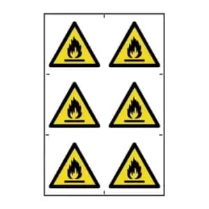 Spectrum Industrial Flammable Symbols - PVC (200 x 300mm)