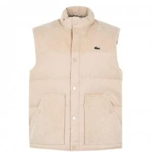 Lacoste L!VE Cord Gilet - Beige 5KL