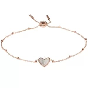 Fossil Folded Hearts Ladies Toggle Bracelet JF03647791