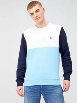 Lacoste Sportswear Colour Block Sweatshirt - Blue