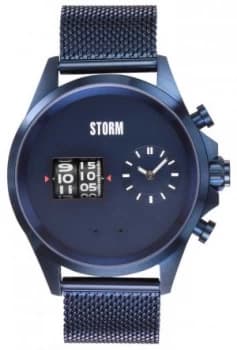 STORM Kombitron IP-Blue Blue Mesh Bracelet Blue Dial Watch