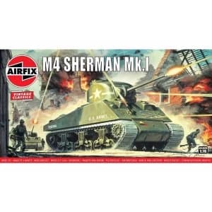 Sherman M4 Mk1 1:76 Vintage Classic Military Air Fix Model Kit