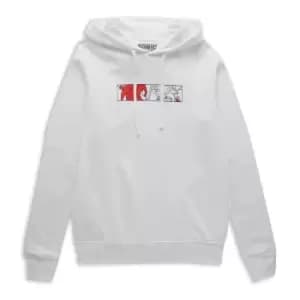 Sonic The Hedgehog Face Off Hoodie - White - L