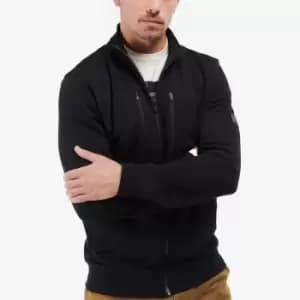 Barbour International Mens Engine Zip Thru Sweatshirt - Black - L