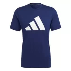 adidas Train Essentials Feelready Logo Training T-Shirt M - Blue