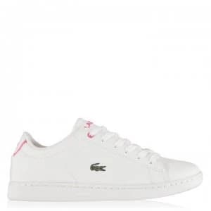 Lacoste Carnaby BL1 Trainers - White/Pink
