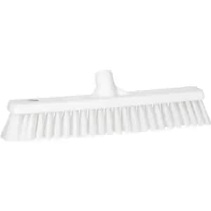 Vikan Broom, width 410 mm, soft/hard, pack of 10, white