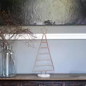 Ivyline Copper Christmas Tree with Star Iron H71cm