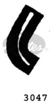 Curved Radiator Hose 110mm X 32 Gates 3047