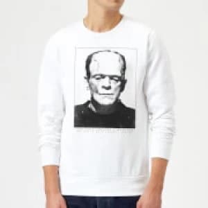 Universal Monsters Frankenstein Portrait Sweatshirt - White - L