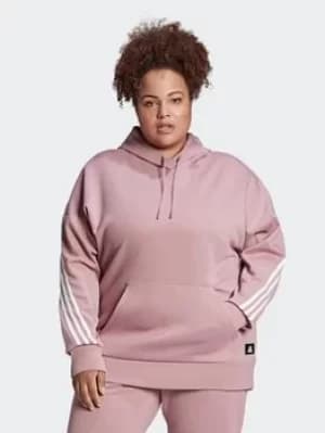 adidas Sportswear Future Icons 3-stripes Sweatshirt (plus Size), Purple, Size 1X, Women