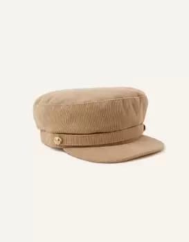 Accessorize Womens Cord Mariner Cap Camel