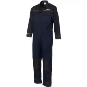 JCB Trade Long Sleeved Coveralls Navy & Black - Medium / Tall