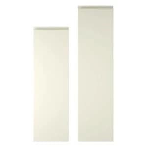 Cooke Lewis Appleby High Gloss Cream Tall larder door W300mm Set of 2