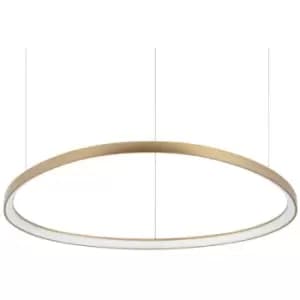 Ideal Lux gemini 105cm Integrated LED Pendant Ceiling Light Brass, 3000K