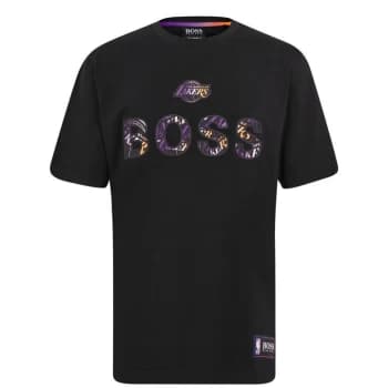 Hugo Boss X NBA Lakers Crew Neck T-Shirt Black Size L Men