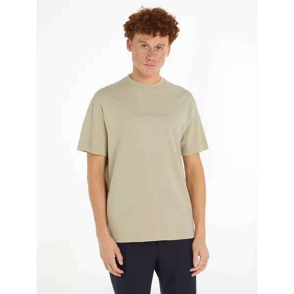 Oversized Cotton T-Shirt with Debossed Logo
